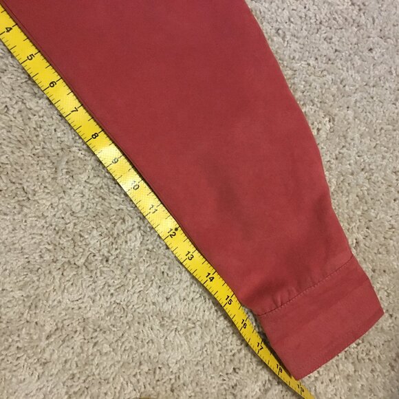 Vintage Northern Reflections Coral Pink Faux Suede Button Down Dress Shirt - Picture 14 of 14